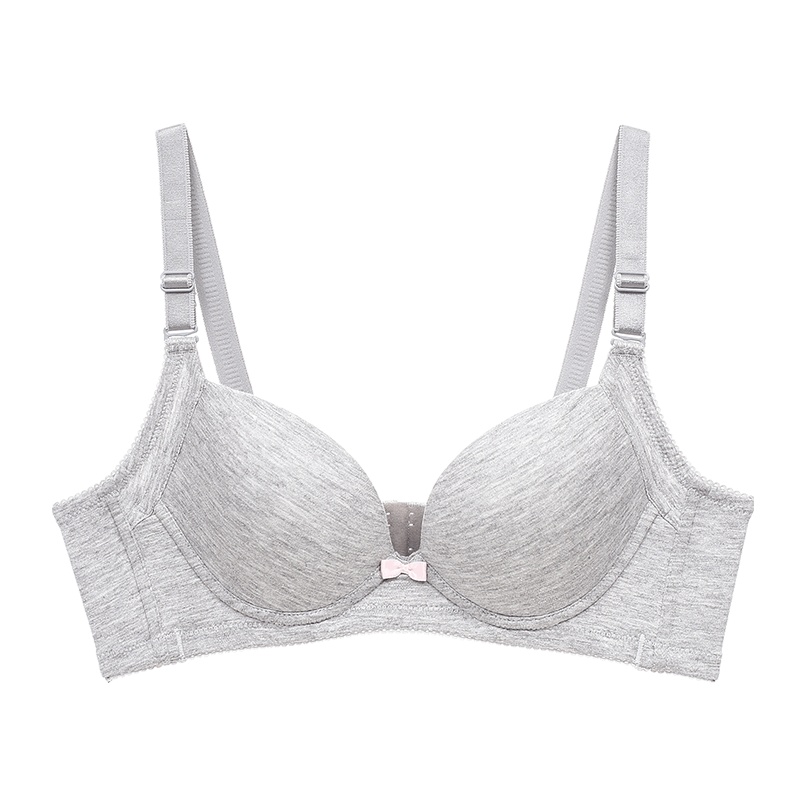 都市丽人简约纯色舒适3/4杯女士胸罩内衣无钢圈聚拢文胸1B9110