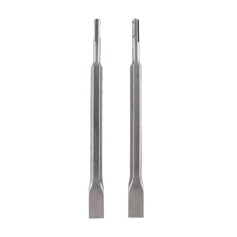 伊莱科(ELECALL)圆柄四坑14mm扁凿*2 两坑两槽电锤电镐钻头凿头 墙壁混凝土打孔拆除开槽用