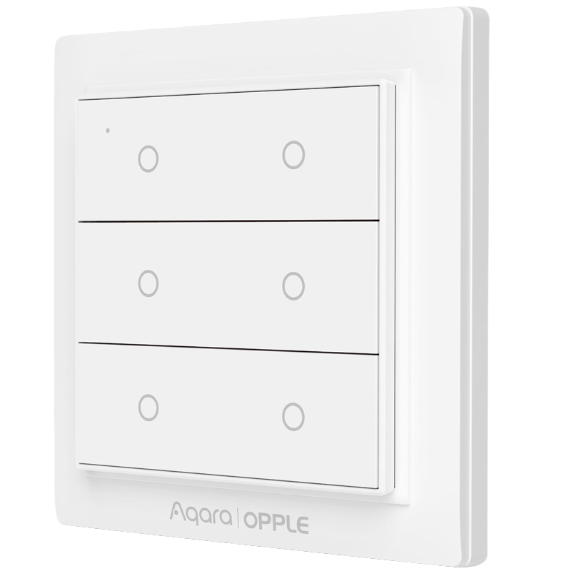 绿米AqaraOPPLE欧普智能无线开关六键免布线遥控开关免打孔HomeKit