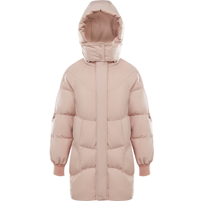 波司登2020女士中长款连帽保暖防寒羽绒服B00145224