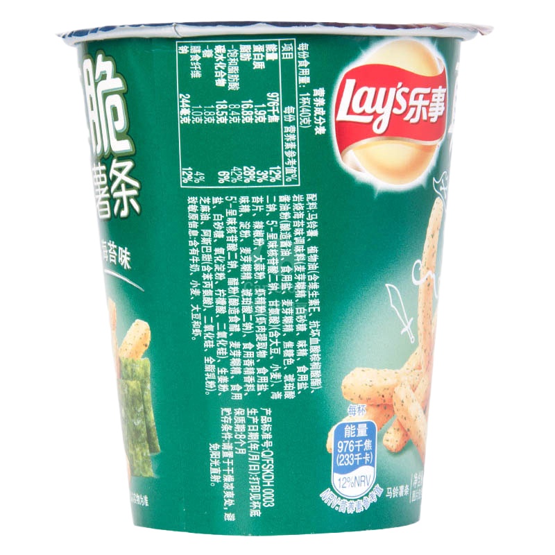 乐事真脆薯条海苔味40g