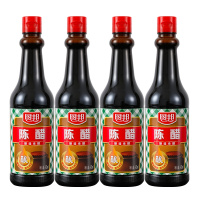 厨邦陈醋420ml*4 陈年酿制 食用色醋 凉拌调汁祛腥增香饺子包子蘸料组合装