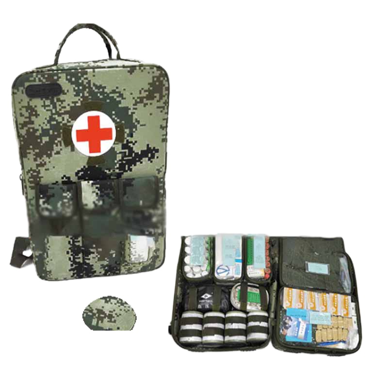 兵行者BXZ-MCJSB迷彩卫生员背囊军医双肩包急救包丛林数码迷彩救生工具背囊含配置
