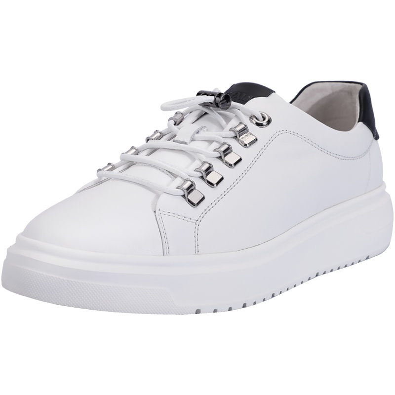 GOLF高尔夫男鞋韩版个性增高潮鞋百搭懒人鞋子白色厚底头层牛皮青春潮流休闲鞋男