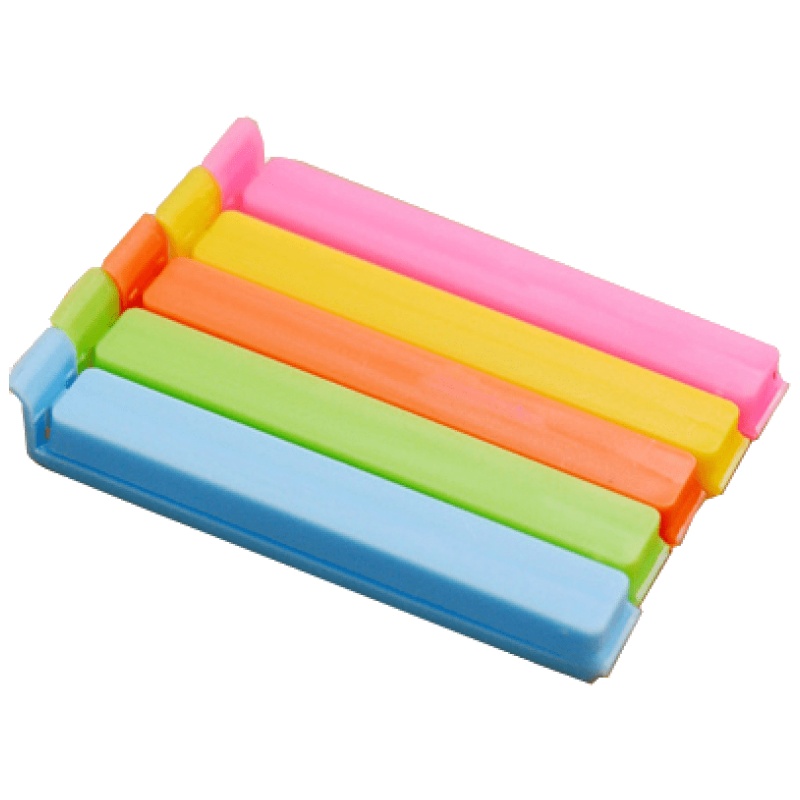 家柏饰(CORATED)彩色封口夹密封夹袋子封口夹家用茶叶零食食品保鲜塑料袋封口夹子