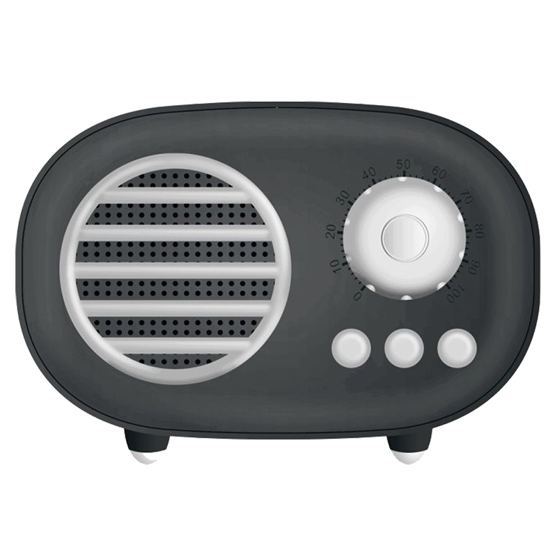 : 铁达信DX-100黑色复古小音箱5.0蓝牙便携式可爱小巧迷你版智能蓝牙音箱好看创意个性可插TF卡