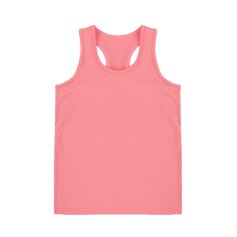 红豆(HODO)2019年夏季纯棉圆领薄款纯色百搭套头男童女童儿童背心