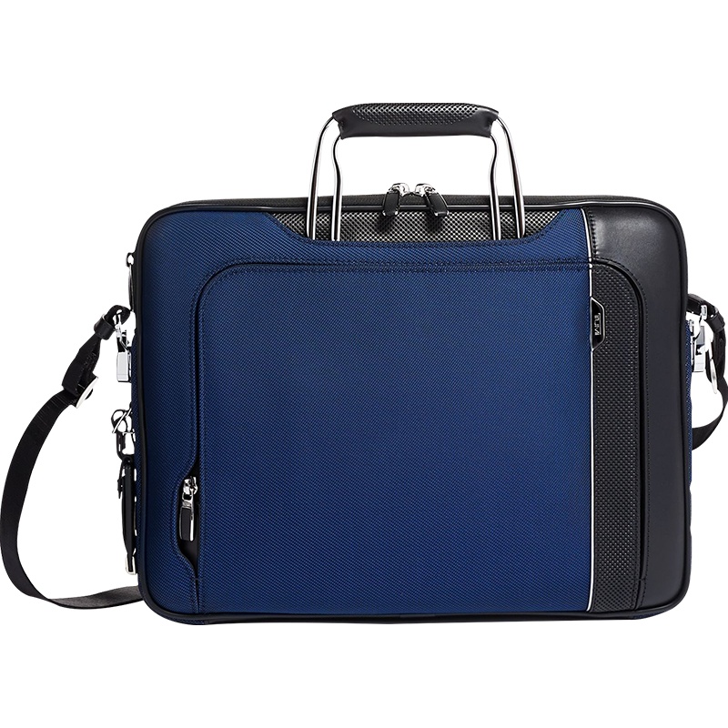 TUMI途明 ARRIVE'系列 Hannover薄款公文包男士笔记本电脑包025503001NVY3-蓝色