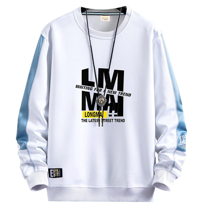 狮臣SHICHEN 2023年新款秋季男士卫衣韩版百搭男装青少年长袖衣服潮流圆领卫衣男运动卫衣男装