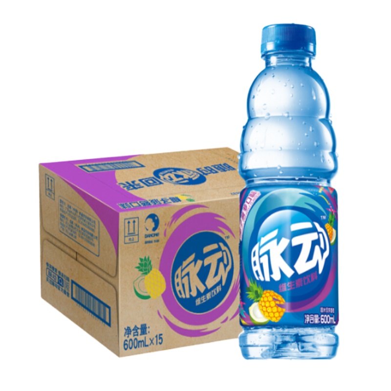 青柠味低糖维生素运动功能饮料600ml*15瓶 整箱装(菠萝味)