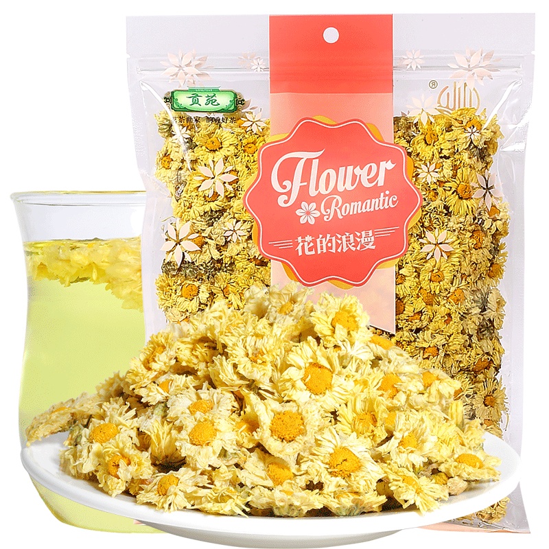 贡苑 茶叶 花草茶 菊花茶 杭白菊(正宗桐乡原产)150g 泡水喝的花茶
