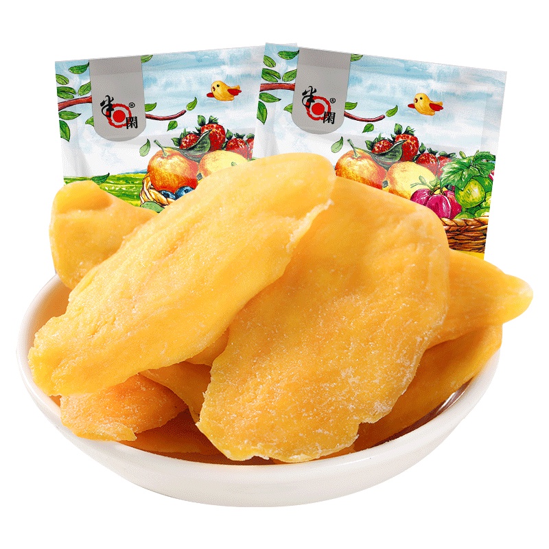 半日闲 芒果干106g 干果蜜饯果脯零食特产水果干休闲食品小吃