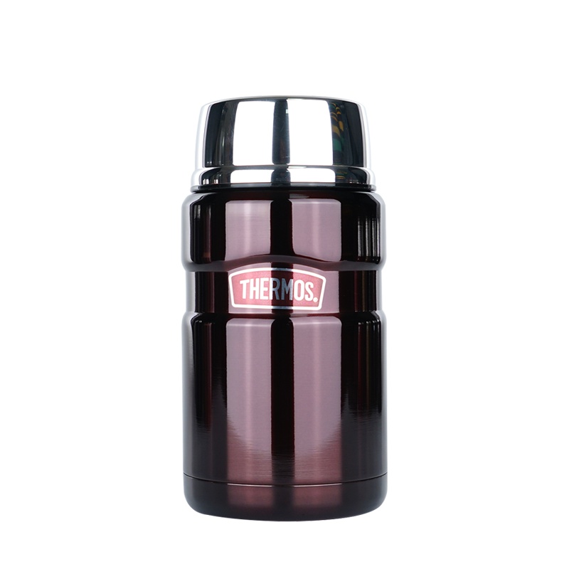 膳魔师高真空不锈钢食物罐 SK3020-CBW 710ML 咖啡色 焖烧罐 辅食罐 健康环保