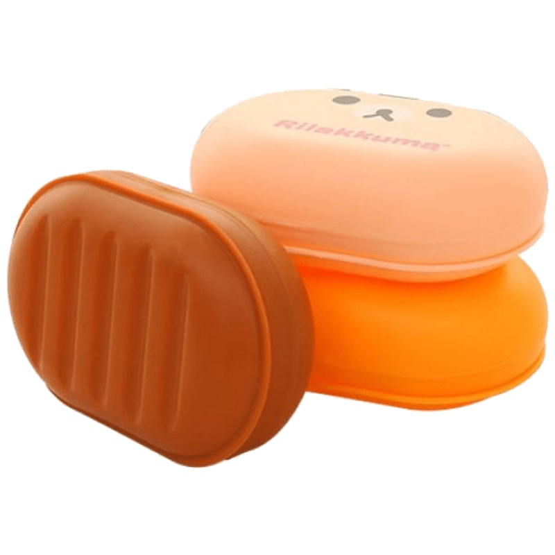 家柏饰(CORATED)轻松熊 便携 创意时尚旅行 浴室肥皂盒 沥水香皂盒