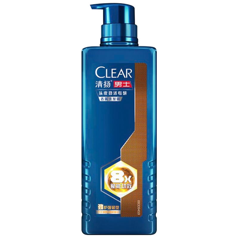 清扬(CLEAR)男士头皮劲活专研去屑洗发露劲护强韧型380g[联合利华]专研8倍强韧清爽洗发水 C罗