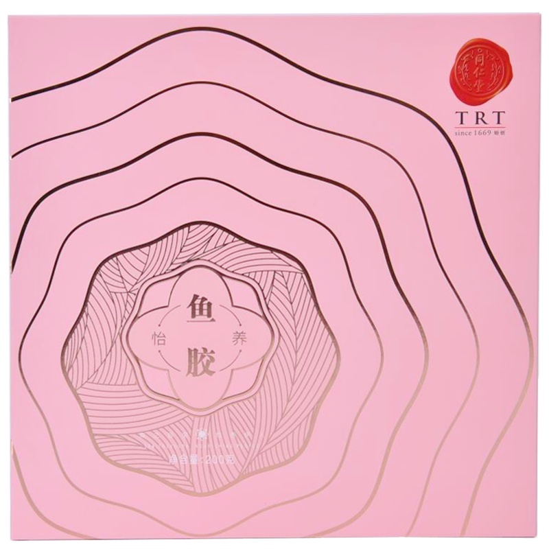 北京同仁堂花胶鱼胶干货200g(20-50克/头)干制鱼肚孕妇滋礼盒装