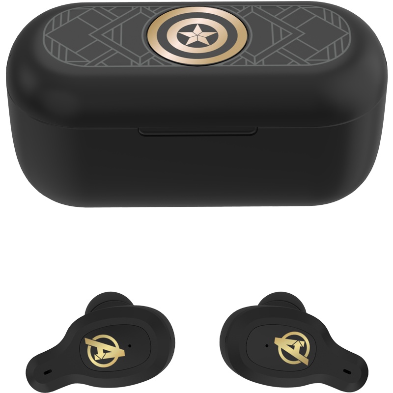 漫威正品无线蓝牙耳机小型美队钢铁侠雷神入耳式男游戏低延迟苹果OPPO小米华为vivo安卓通用超长待机智能降噪