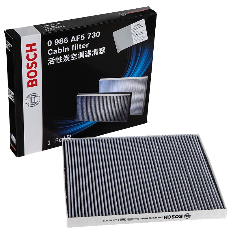 博世(BOSCH)PM2.5活性炭空调滤清器空调滤芯0986AF5730(起亚赛拉图/嘉华/千里马/索兰托/威客)