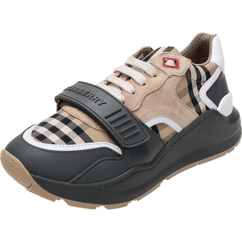 BURBERRY 博柏利 男款 织物配皮系带休闲鞋运动鞋 80310981