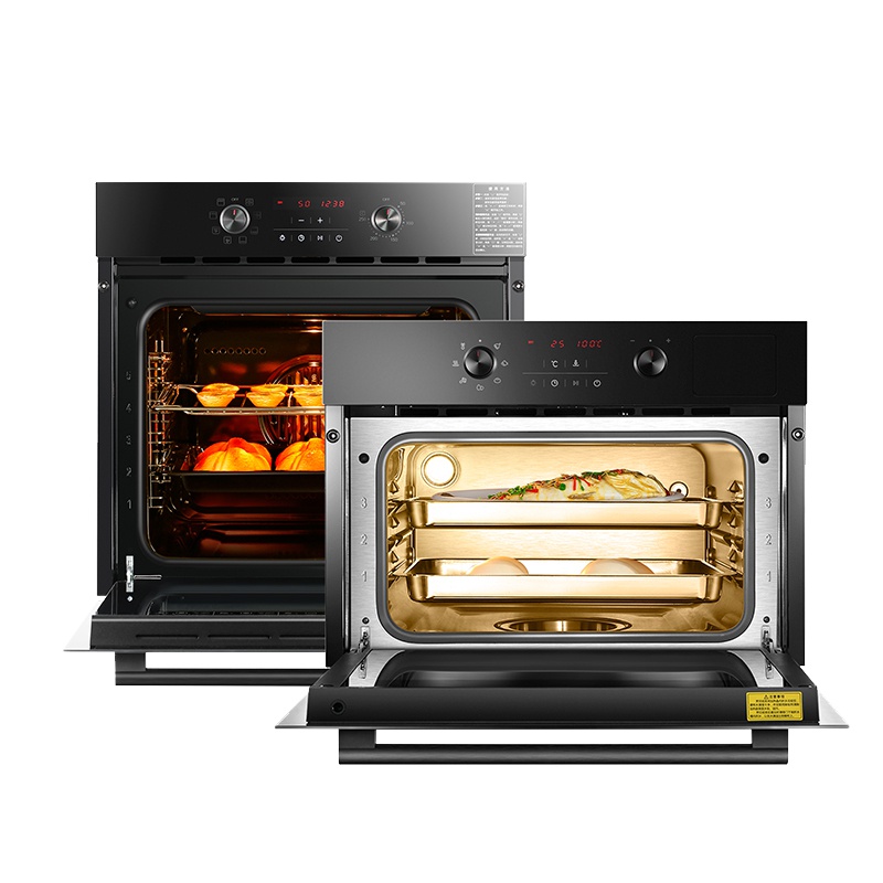 老板(ROBAM)家用嵌入式中式40L电蒸箱+烤箱大容量烤蒸套餐 智能1度精控 多功能蒸汽炉易清洁S273X+R073X