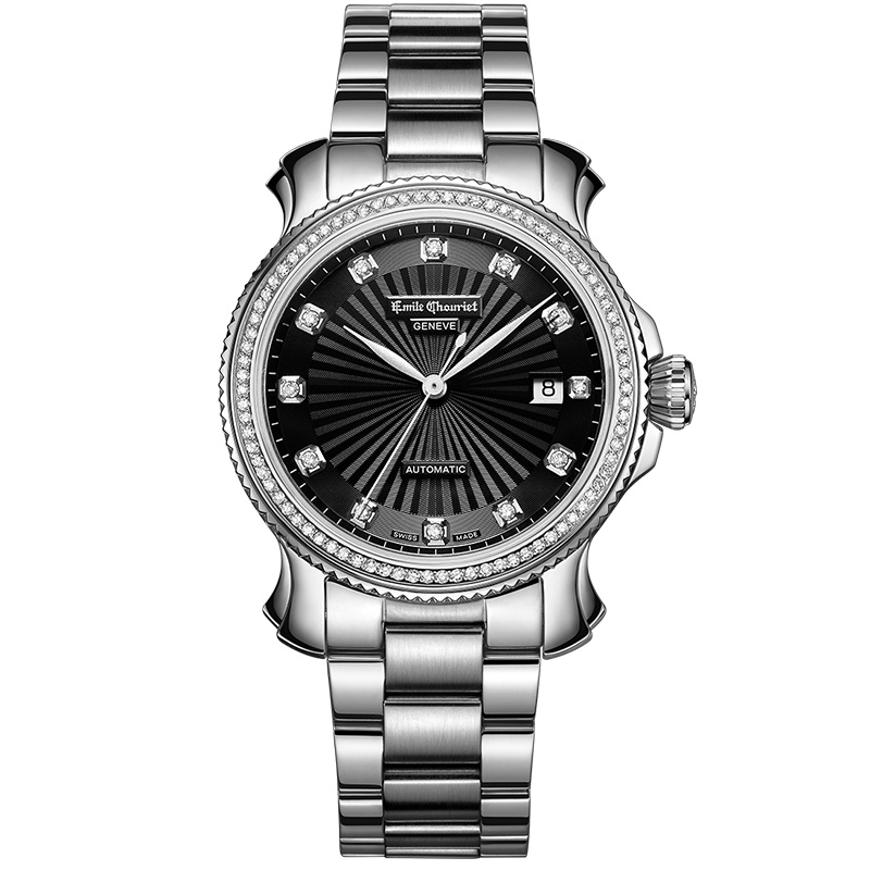 艾米龙(Emile Chouriet)手表时光之翼系列 精钢表带机械男表08.1156.G.6.DW.57.6