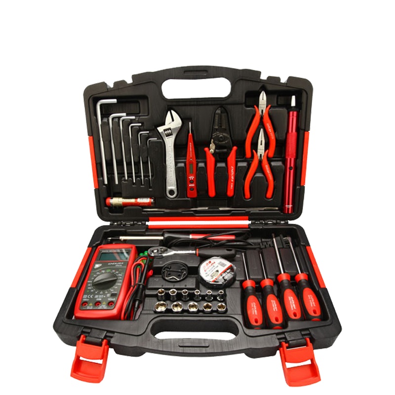 力易得(ENDURA) 34件套电讯工具组套 维修组套 手动工具组套 五金工具箱 货号E1420