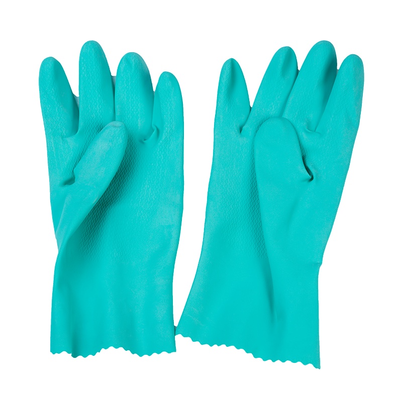 申旭花边手套3双装小码 洗衣洗碗洗菜家用卫生清洁防护双手橡胶手套