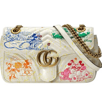 【预定】Disney x GUCCI GG Marmont系列小号肩背包 25x14x6.5CM