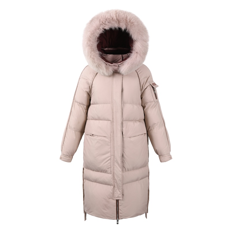 高梵黑色羽绒服女冬中长款2020年新款高端白鸭绒品牌大牌外套