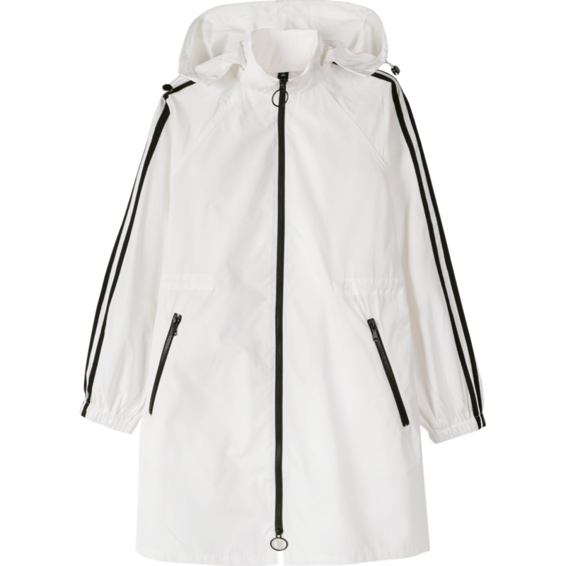 森马宽松风衣女2020春季新款潮感运动外套女装连帽中长款休闲上衣