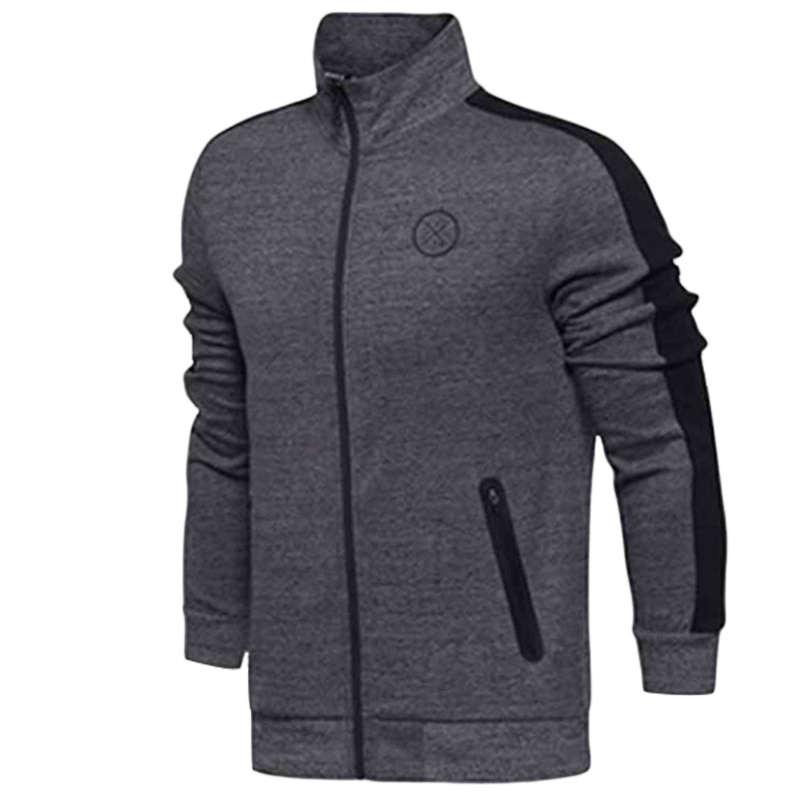 李宁男子卫衣韦德系列修身开衫无帽运动服