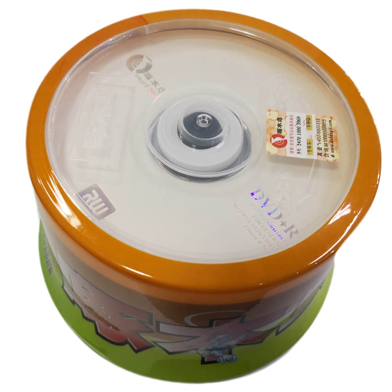 啄木鸟(plover)DVD-R光盘16速 4.7G刻录盘空白碟光碟50片桶装