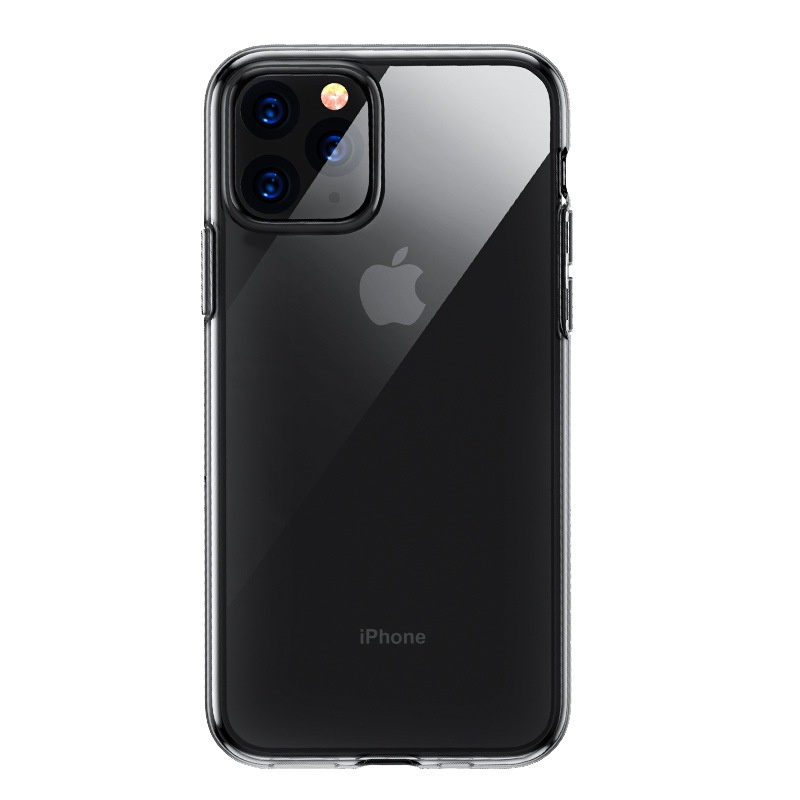 圣幻 [送钢化膜]苹果iPhone11手机壳11ProMax透明玻璃壳硅胶iPhone11por套防摔高档铠甲男硬壳软边