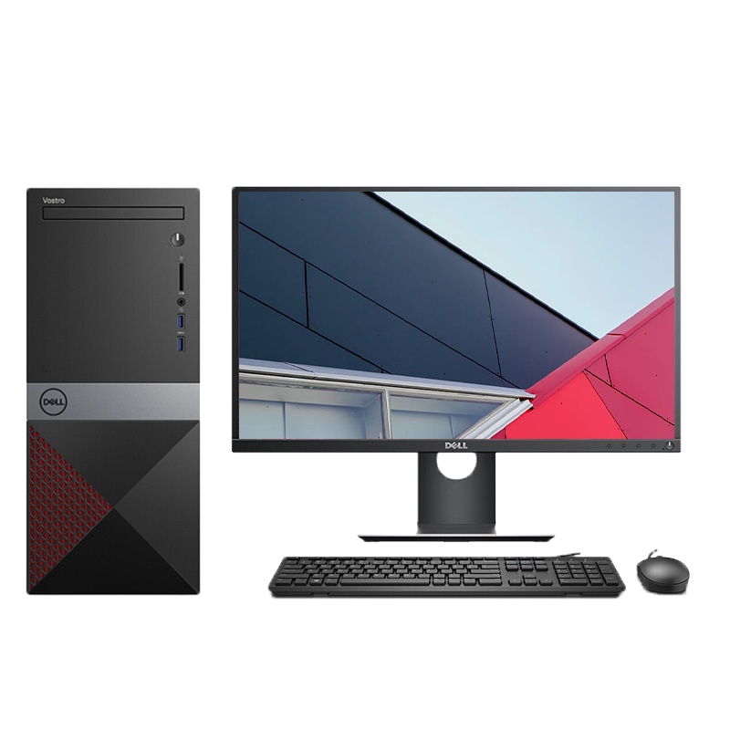 戴尔(DELL)新品 成就Vostro3890 商用 台式电脑 21.5英寸屏 定制(Intel i5-11400 8GB 1TB 集显 Win10 无光驱 四年质保 网络同传)