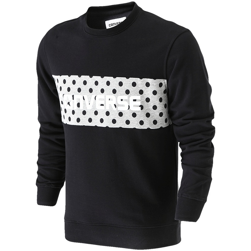 匡威Converse男装卫衣运动服运动休闲10003758-A03 L 黑色