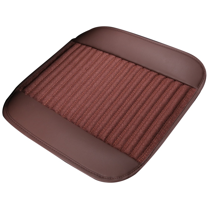 布雷什(BOLISH)四季通用汽车坐垫夏季凉垫防滑免绑养生座垫座椅沙发垫单座无靠背汽车座垫小方垫单片魅力咖