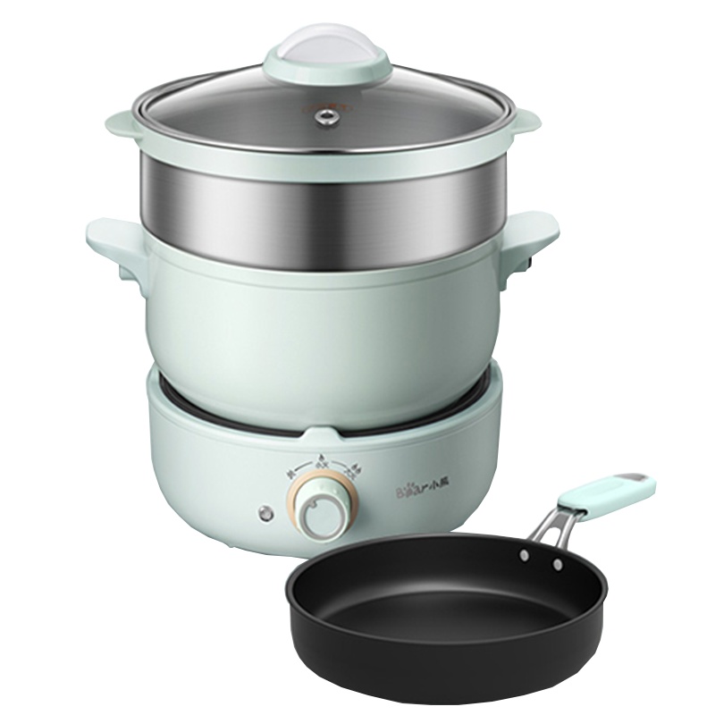 Bear/小熊电火锅DHG-B25B2多功能一体网红炒菜煮锅迷你小型宿舍锅