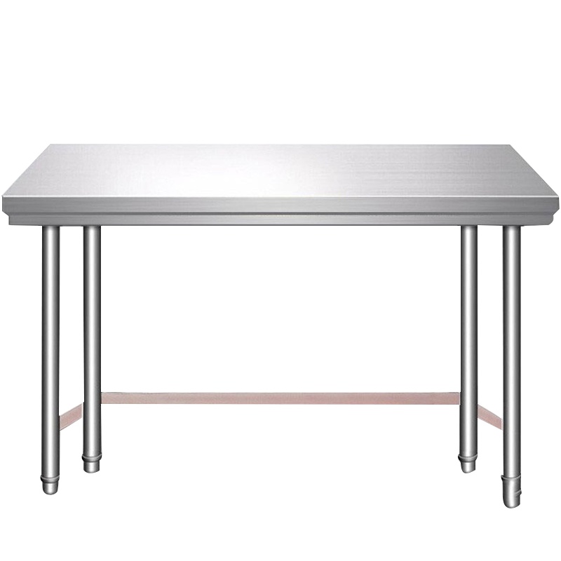 德玛仕不锈钢工作台 厨房操作台置物架商用打荷台 单层800x760x800mm(工程款201无磁不锈钢)