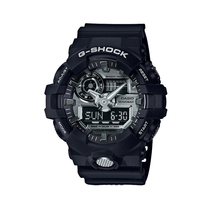 卡西欧手表 G-SHOCK 潮流立体表盘设计运动防水石英表男GA-710-1A
