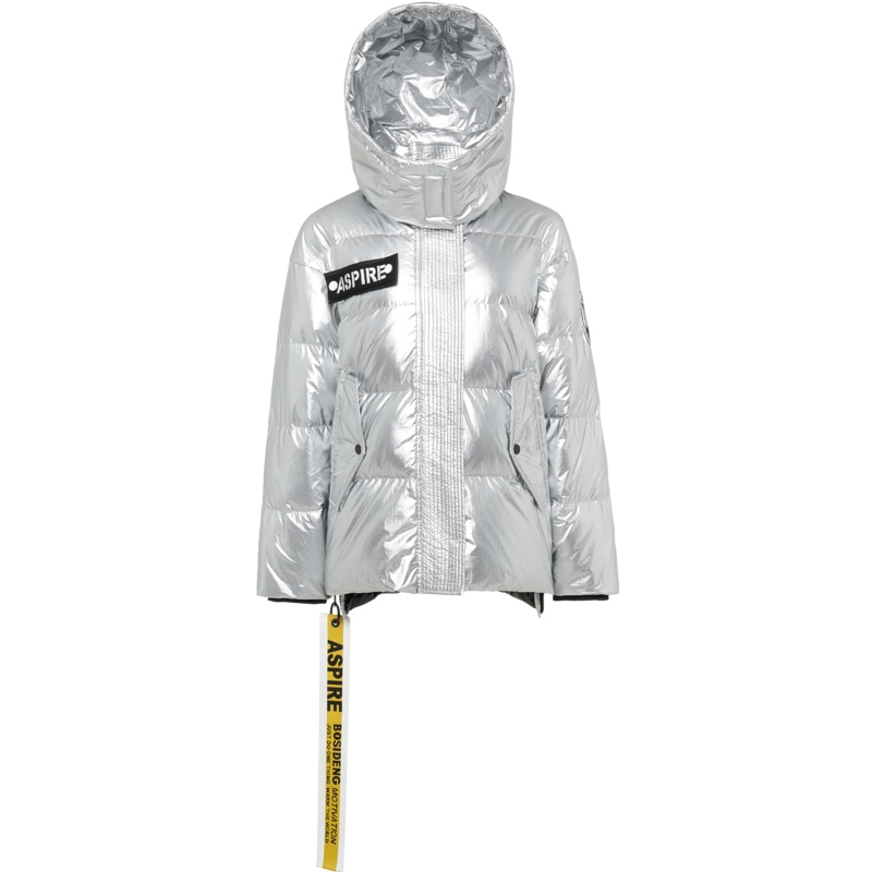 波司登女短款亮面羽绒服新款泡芙宽松鹅绒面包服外套B90141042