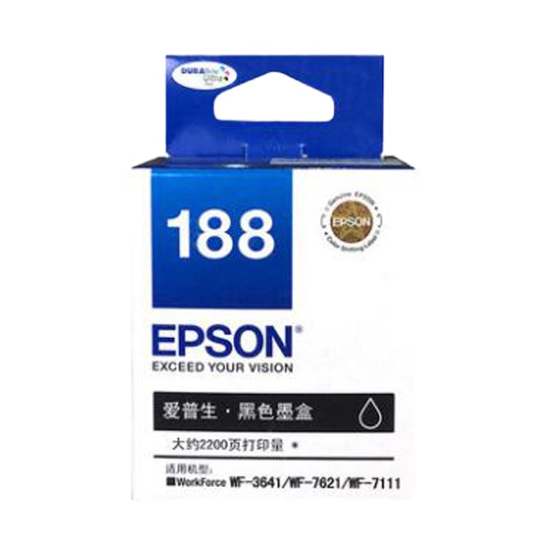 爱普生(EPSON) XSW T1881-T1884 墨盒四色套装适用WF-3641 7111 7621 7218
