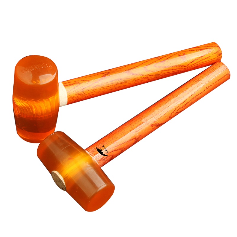 奥威信通 透明橡胶皮锤500g/塑料榔头/香槟锤/弹力皮锤