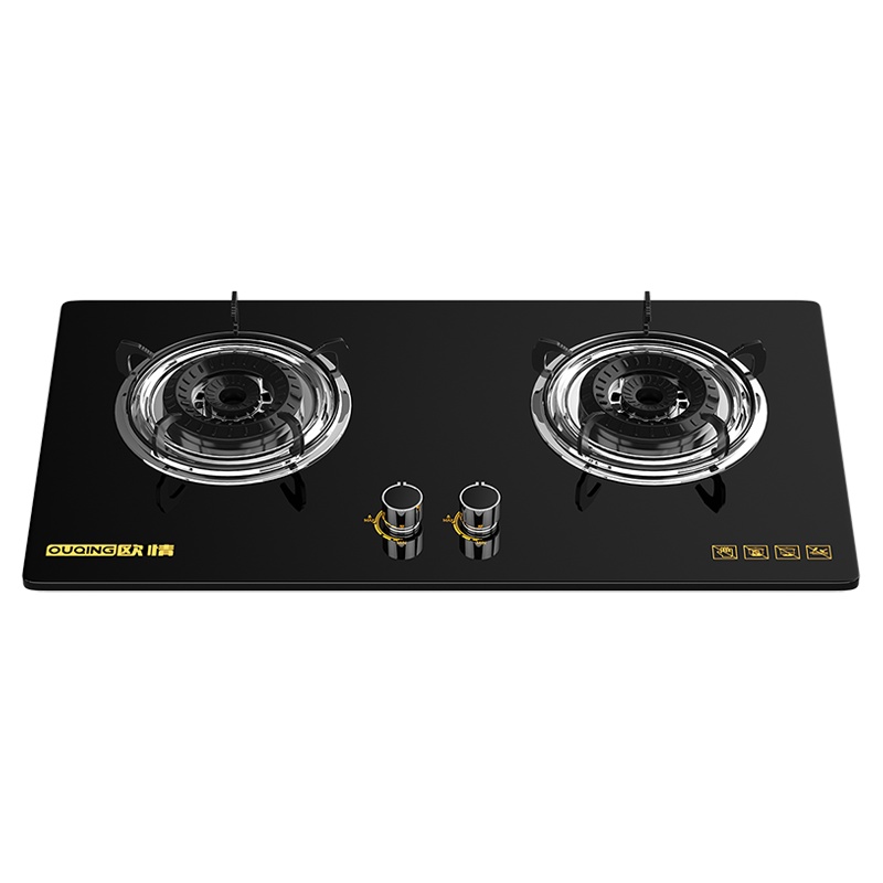 德国欧情(OUQING)OQ-A燃气灶台式嵌入式家用网红天然气液化气煤气灶多功能猛火大火力燃气双灶炉具猛火灶台液化气
