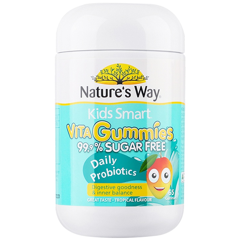 Nature's way 佳思敏 维生素儿童无糖益生菌软糖65粒[保护肠道 营养吸收好]