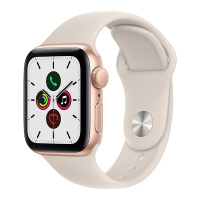 MKQ53CH/A Apple Watch SE 44毫米 GPS版 金色铝金属表壳星光色运动型表带