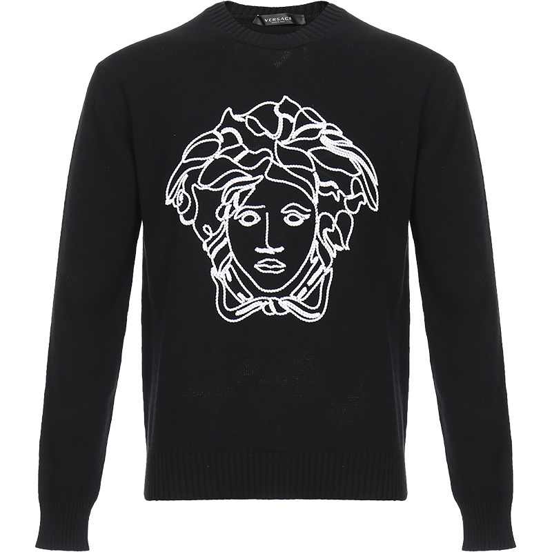 VERSACE 范思哲 男士 羊毛圆领针织衫毛衣 A86979 A235923