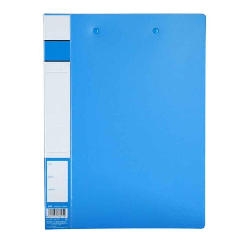 齐心(Comix) A605 A4文件夹 资料夹 双强力夹 蓝色