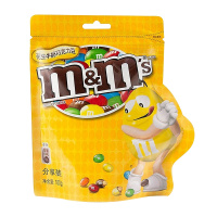 德芙(Dove) M&M’s 彩豆分享装花生牛奶巧克力豆 160g/袋装 休闲 零食 巧克力