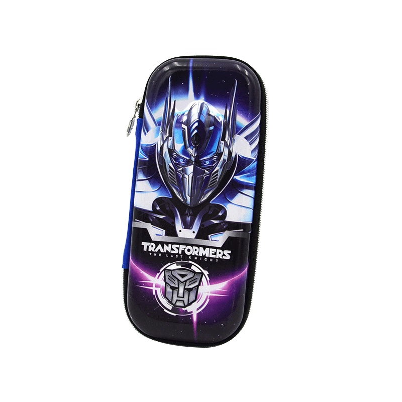 迪士尼(Disney)多功能笔盒 变形金刚2772秦天柱紫男女童文具盒EVA大容量小学生铅笔盒3D立体压模笔袋 学习用品