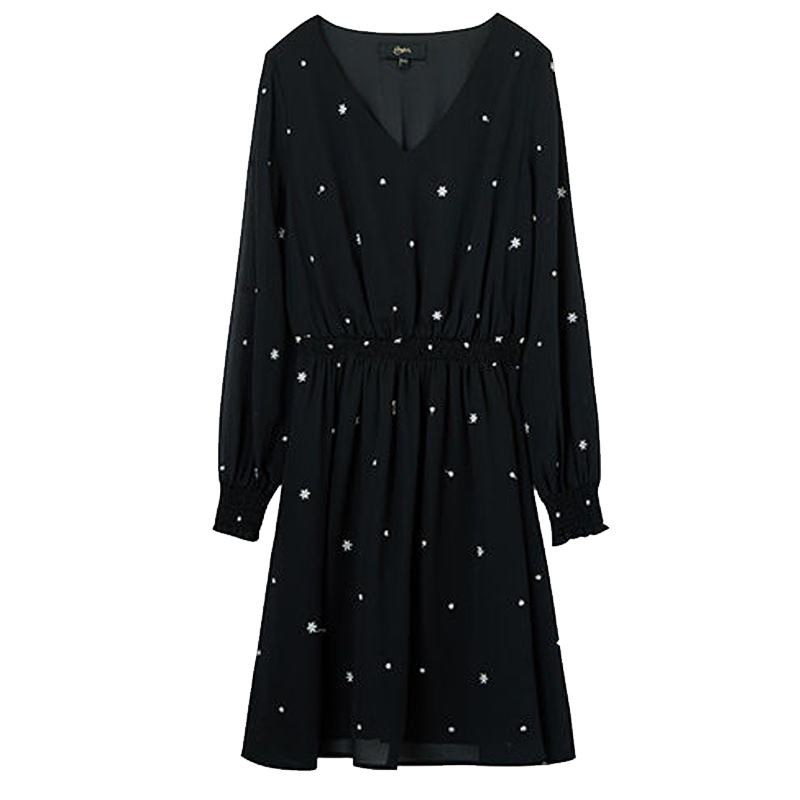 上新拉夏贝尔candie’s春季新款韩版小清新百搭长袖a字连衣裙30083243